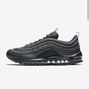 Black Air Max 97s in size 5.5Y (7W)